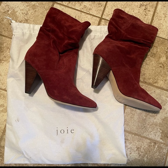 BNWOT Burgundy Joie Gabbissy Boots - Picture 1 of 3